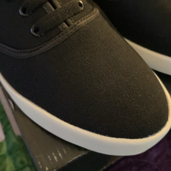 New Black Canvas Sneakers by Cute to the Core Size 10 - Picture 3 of 3